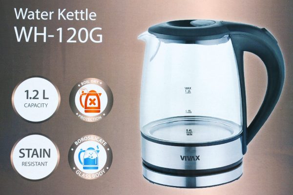 Kuhalo za vodu Vivax WH-120G 1,2l - Slika 2