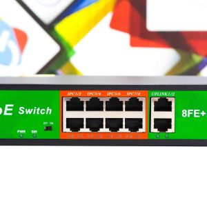PoE switch Gigabit 8FE+2GE (8+2 port)