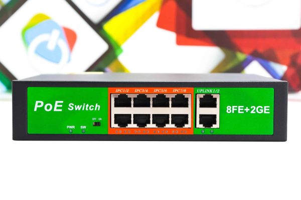 PoE switch Gigabit 8FE+2GE (8+2 port)