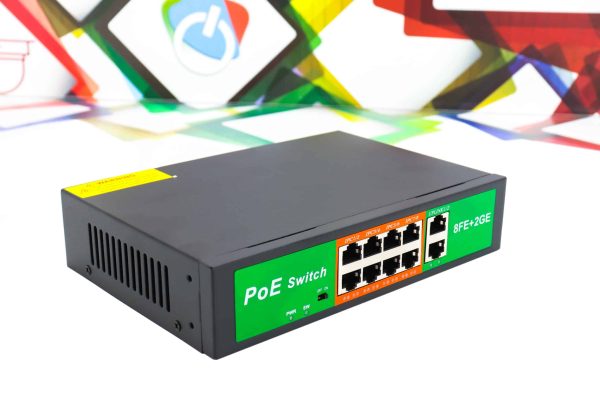 PoE switch Gigabit 8FE+2GE (8+2 port) - Slika 2