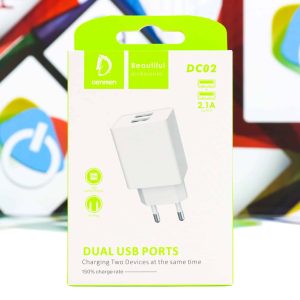 Kućni punjač Denmen DC02 5V 2.1A 2x USB-A