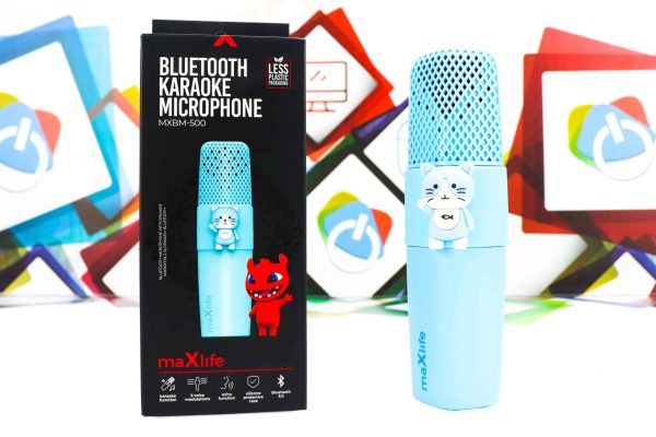 Karaoke bežični mikrofonom sa zvučnikom maXlife MXBM-500 plavi