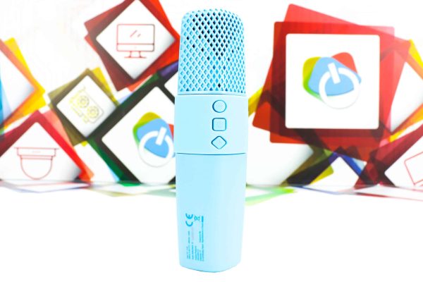 Karaoke bežični mikrofonom sa zvučnikom maXlife MXBM-500 plavi - Slika 2