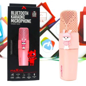 Karaoke bežični mikrofonom sa zvučnikom maXlife MXBM-500 rozi