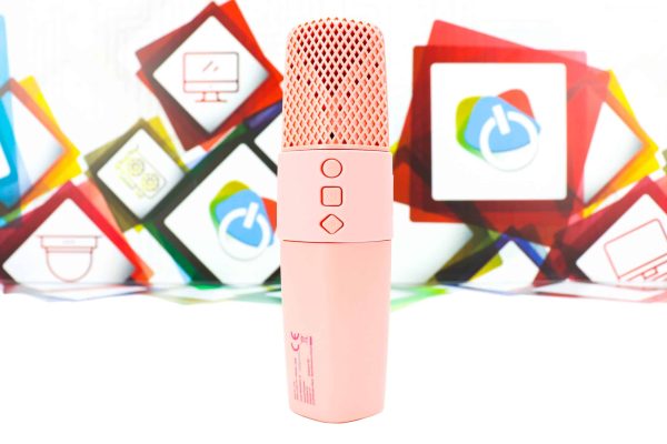 Karaoke bežični mikrofonom sa zvučnikom maXlife MXBM-500 rozi - Slika 2