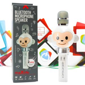 Karaoke bežični mikrofonom sa zvučnikom maXlife MX-100 bijeli