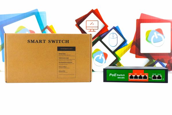 PoE switch Gigabit 4-portni 4FE+2FE (4+2 port)