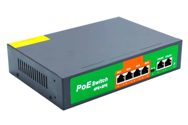 PoE switch Gigabit 4-portni 4FE+2FE (4+2 port) - Slika 3