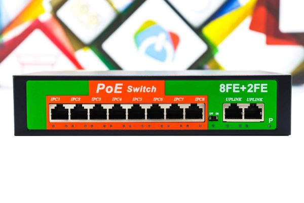 PoE switch Gigabit 8-portni 8FE+2FE (8+2 port) - Slika 2