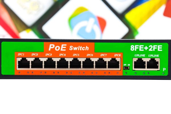PoE switch Gigabit 8-portni 8FE+2FE (8+2 port) - Slika 4