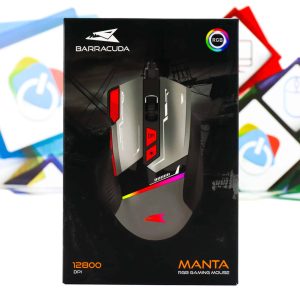 Gaming miš Barracuda Manta 12800dpi BGM-047 Gray RGB