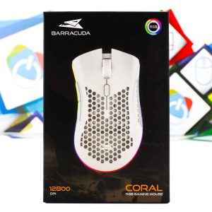 Gaming miš Barracuda Coral 12800dpi BGM-032 White RGB