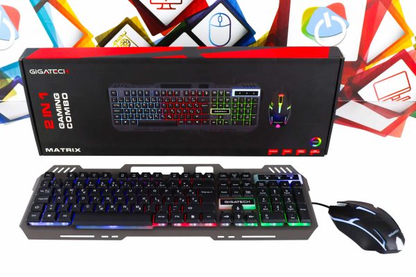Gaming tipkovnica i miš Gigatech Matrix Gaming Combo 2in1 RGB