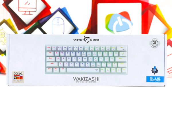 Gaming tipkovnica White Shark Wakizashi LED RGB bijela