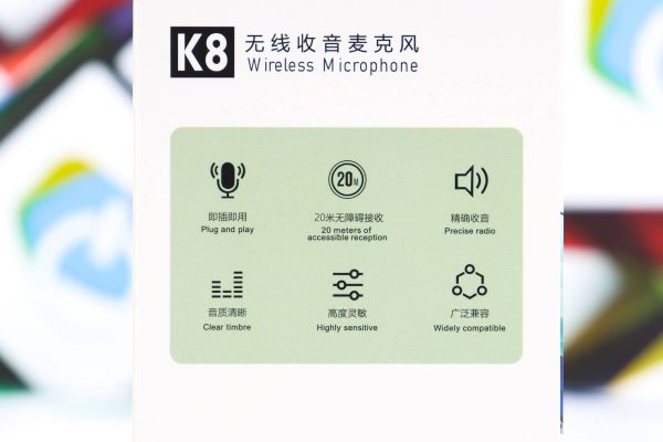 Wireless mikrofon K8 Lightning - Slika 2