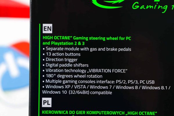 Volan za PC PS2 i PS3 Esperanza High Octane EG103 WX300 - Slika 2