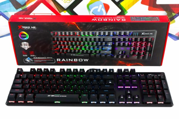 Gaming tipkovnica Xtrike Me Rainbow GK-980 mehanička Blue Switch