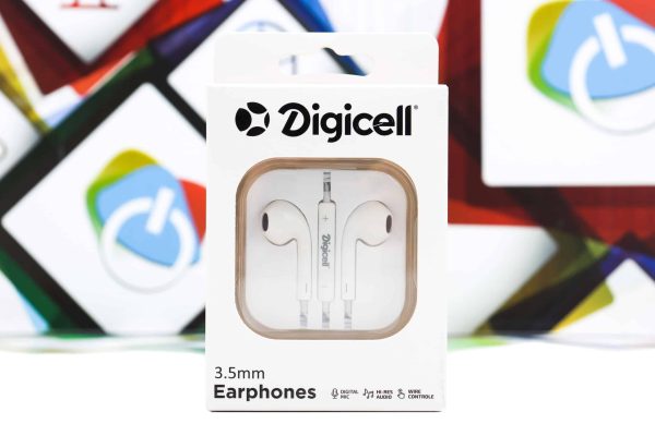 Slušalice Digicell 3.5mm in-ear stereo earphones bijele