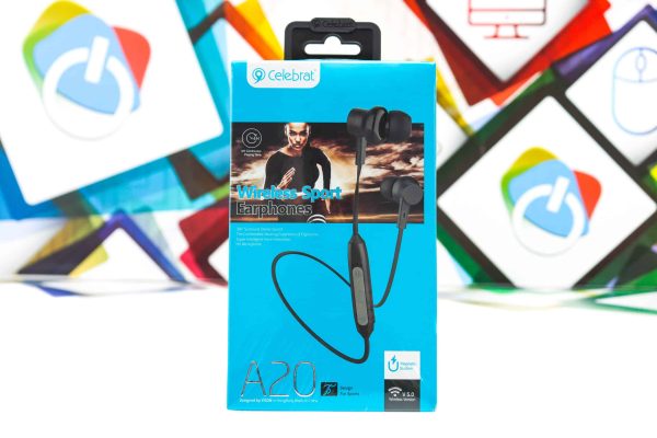 Slušalice bežične Celebrat A20 Sports Bluetooth crne