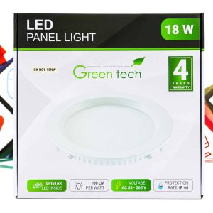 LED panel Green Tech 18W 4200K ugradbeni okrugli