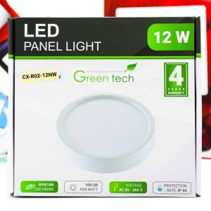 LED panel Green Tech 12W 4200K nadgradbeni okrugli