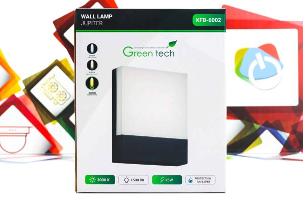 LED zidna lampa Green Tech Jupiter KFB-6002 15W 3000K IP54