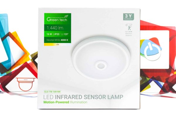 LED plafonjera sa senzorom Green Tech CLS-77B-16W-NW 16W 4000K