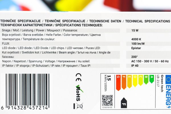 LED sijalica Green Tech LB-2117 15W E27 4000K - Slika 2