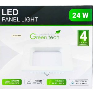 LED panel Green Tech 24W 4200K ugradbeni kvadratni