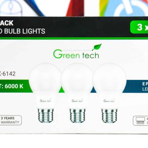 LED sijalica Green Tech BLX-6142 set 3x 6W E27 6000K