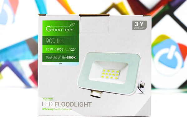 LED Reflektor Green Tech 10W ALX-10WH 900lm IP65 6500K bijeli