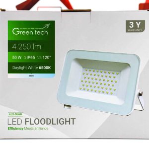 LED Reflektor Green Tech 50W ALX-50WH 4250lm IP65 6500K bijeli