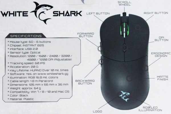 Gaming miš White Shark Bagdemagus 7200dpi GM-5010 RGB - Slika 2