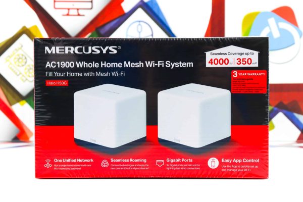 Whole Mesh System Mercusys Halo H50G za 350m2 1300Mbps