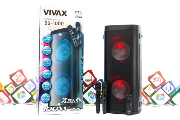 Karaoke bežični zvučnik s 2 mikrofona Vivax BS-1000