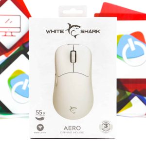 Gaming miš White Shark Aero WGM-5015 bežični bijeli WiFi