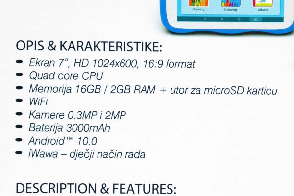 Tablet MeanIT K10 Plus Kids 7'' 2GB + 16GB - Slika 8