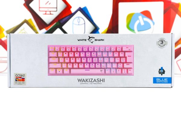 Gaming tipkovnica White Shark Wakizashi LED RGB roza