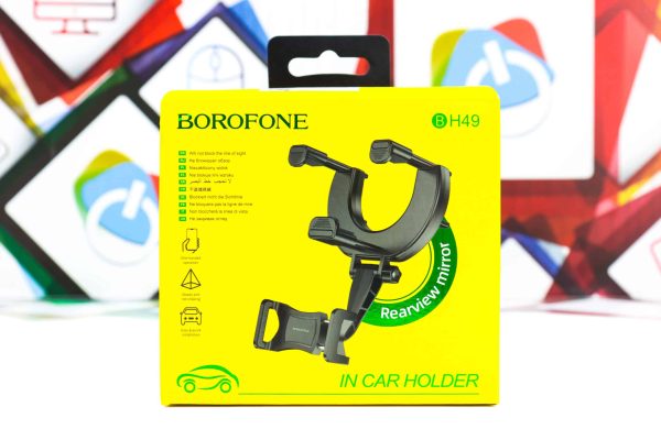 Nosač mobitela za auto za unutarnji retrovizor Borofone BH49