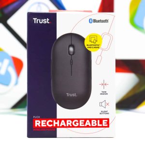 Miš bežični Trust Puck Bluetooth punjivi 1600dpi crni