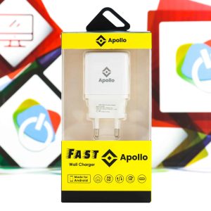 Kućni punjač s kablom Apollo 2u1 USB Type-C 5V 3A 20W