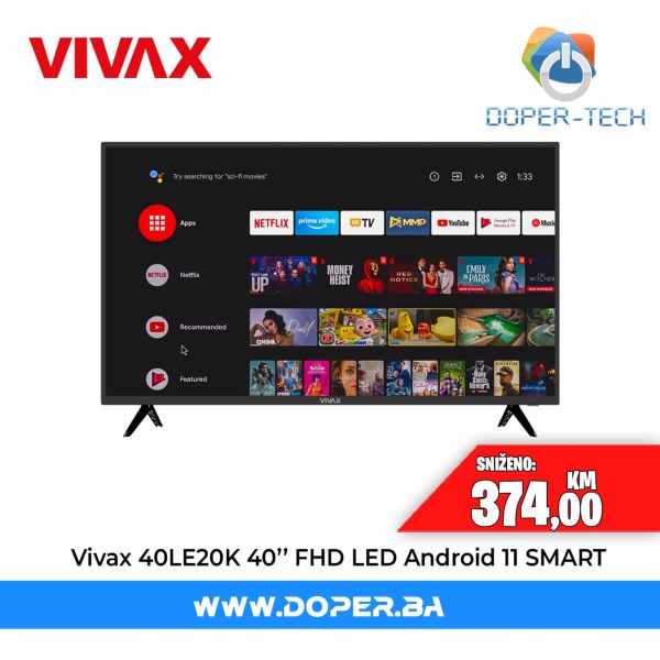 TV Vivax LED 40LE20K 40'' Smart FHD