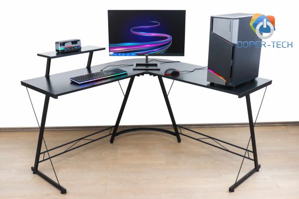 Office Uredski stol za računar kutni Simple Black L Shape