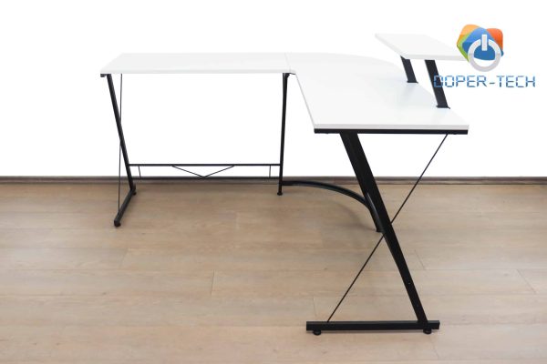 Office Uredski stol za računar kutni Simple White L Shape - Slika 3