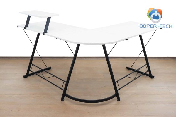 Office Uredski stol za računar kutni Simple White L Shape - Slika 5