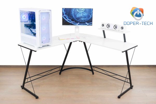 Office Uredski stol za računar kutni Simple White L Shape