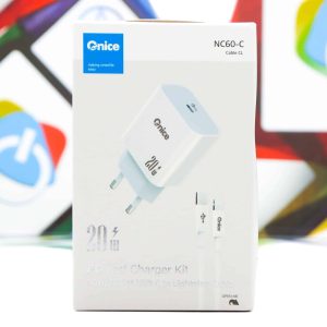 Kućni punjač s kablom Onice NC60-C PD 20W brzi USB Type-C lightning 5V 3A