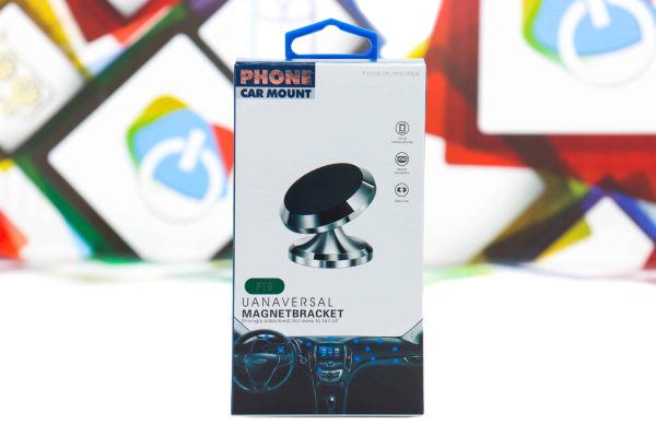 Nosač mobitela za auto F19 magnetni sivi