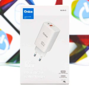 Kućni punjač Onice NC49-D USB-A i USB-C 65W GaN