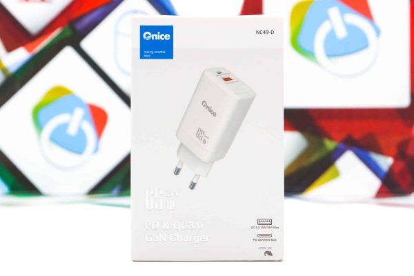 Kućni punjač Onice NC49-D USB-A i USB-C 65W GaN
